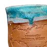 Кружка ручной работы, коричнево-зелёная, керамика, 400 мл, превью фото 2