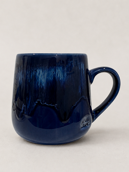 Кружка ручной работы Тата вытворяет/NF ceramics «Просветленная p***ets», синяя, керамика, 600 мл, фото 2.