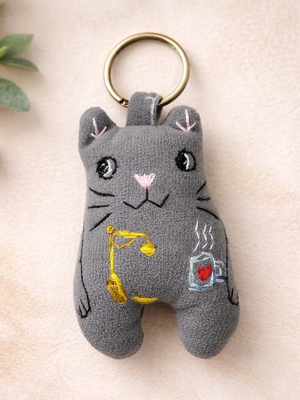 Брелок «Кот с фонарём», фото 2.