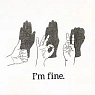 Оверсайз футболка Barking Store «I'm fine», M жен., тёмно-серый, превью фото 2