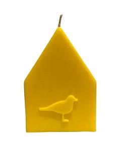 Интерьерная свеча Легенда о розе «Домик с чайкой», жёлтая