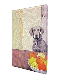 Обложка на паспорт DARI DARI с собакой «Веймаранер с яблоками», искусственная кожа