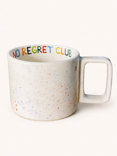 Кружка ручной работы «No regret club», керамика, 450 мл