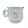 Чашка для чая ручной работы Анна Герман с зайчиком, белая, фарфор, 120 мл, превью фото 1
