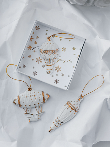 Игрушка новогодняя фарфоровая Bulygin «Воздушный шар», фото 2.