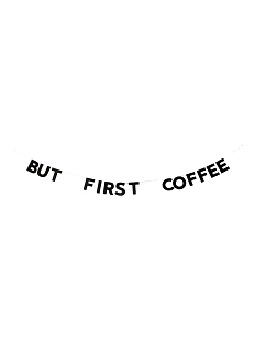 Гирлянда «BUT FIRST COFFEE»