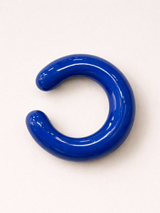 Кафф глянцевый, стекло, тёмно-синий