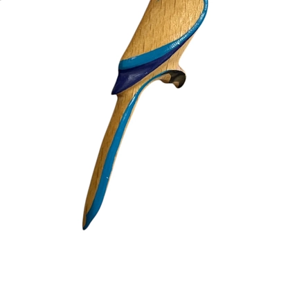 Брошь Птицы в ветвях (Free in tree) «Попугай Ара», синий, дерево, фото 7.