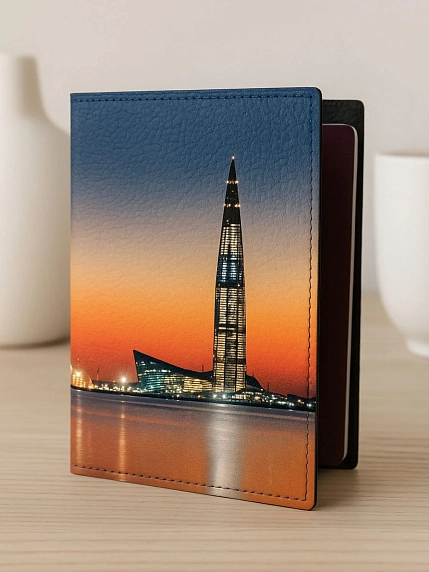 Обложка на паспорт DARI DARI «Лахта Центр», искусственная кожа, фото 2.