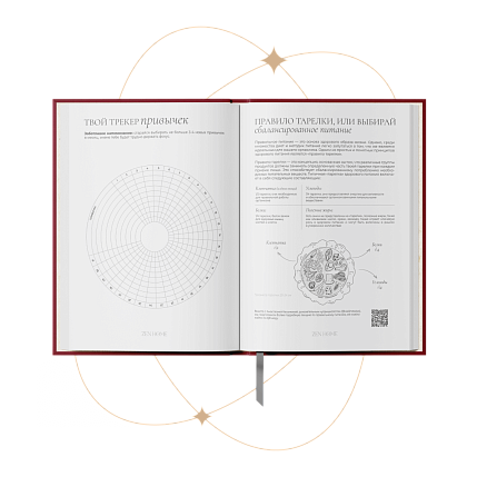 Трансформационный ежедневник «Открой себя заново», бордовый, фото 2.