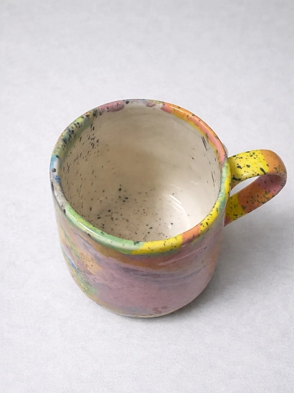 Кружка ручной работы Тата вытворяет/NF ceramics «Это будет важно через год?», керамика, 450 мл, фото 3.