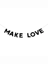 Бумажная гирлянда из букв Tak.sebe.prazdnik «MAKE LOVE», чёрная, картон, 240 г/м², превью фото 1