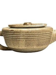 Заварочный чайник ручной работы, бежевый, керамика, 150 мл