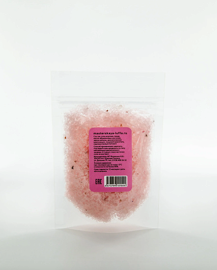 Солевой скраб для тела Мастерская ЛЮФФА «Малина», 100 гр, фото 2.