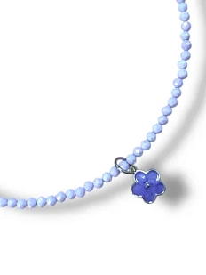 Чокер Мигетт «Цветочек» из фиолетовой шпинели с подвеской