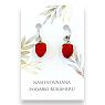 Серьги-конго «Земляника», полимерная глина, превью фото 2