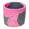 Кашпо Детали решают «Средняя деталь», бетонное, серо-розовый, превью фото 1