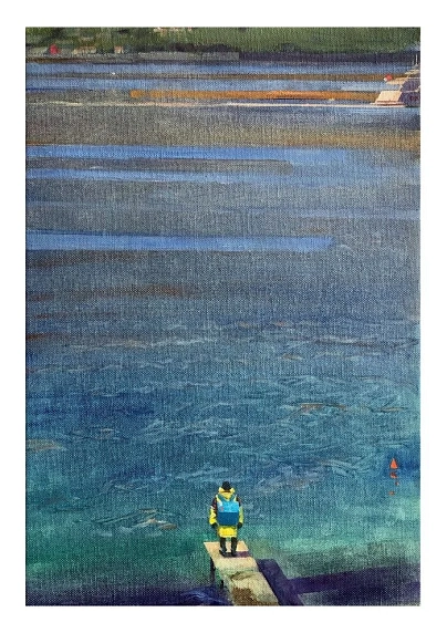 Постер интерьерный Василий Аникин «На пирсе», А3, фото 1.