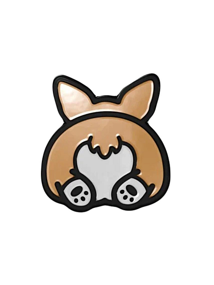 Металлический пин WAF WAF «Мини корги», фото 2.