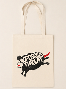Сумка шоппер «Opossum threat», белый
