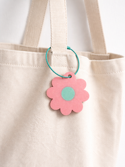 Брелок, обвес на сумку DARI DARI «Цветок №1», розовый, фото 5.