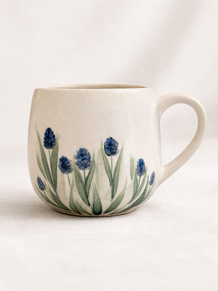 Кружка ручной работы Верба керамика «Гиацинт», круглая, керамика, 250 мл, фото 2.