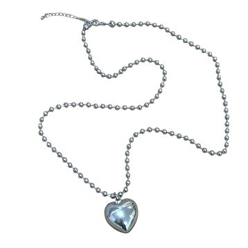 Чокер из латуни Migette с сердцем, 70 см, фото 2.