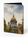 Обложка на паспорт «Исаакиевский собор осенью», искусственная кожа, превью фото 1