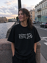 Футболка ШКЯ «Сандали влагой напитались», унисекс, 44, черная, превью фото 4