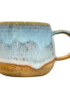 Кружка ручной работы «Лава», голубая, керамика, 250 мл