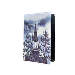 Обложка на паспорт «Башня на берегу озера», Спешилова Анна