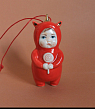 Ёлочная игрушка из фарфора «Малыш в костюме единорога», 10 см, превью фото 1