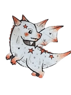 Брелок Лемниската «Дракоша», акрил, 5 см