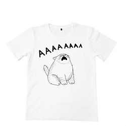 Футболка Barking Store «Кот АААА», 2XL муж., белый