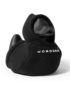 Уточка в худи черная