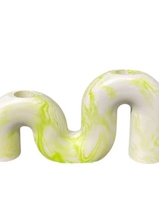 Подсвечник волна, лайм