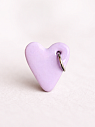 Кольцо ручной работы Радость Рядом Сердечко с кольцом, сиреневое, полимерная глина, незамкнутое, превью фото 2
