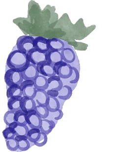 3D Стикер на телефон «Виноград», объёмный, 3 см