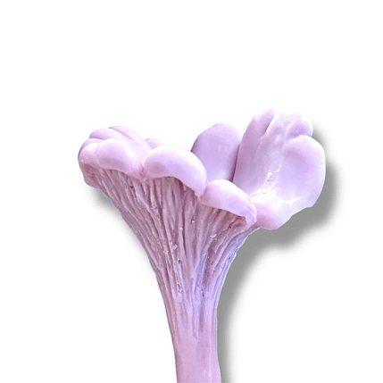 Свеча ручной работы «Гриб Лисичка», лиловый, фото 3.