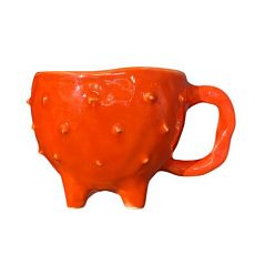 Кружка на ножках с шипами Орепей, красная, 200 мл