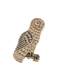 Значок эмалированный «Сова»