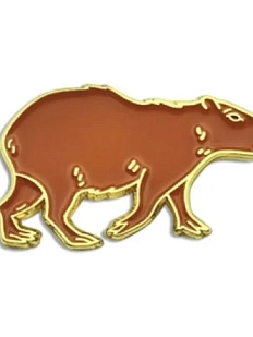 Металлический значок Heart of Moscow «Капибара» серия Зоопарк