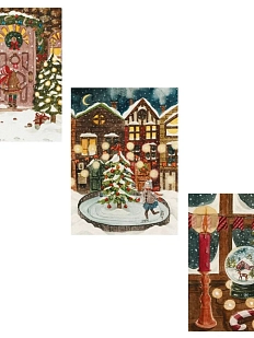 Набор уютных открыток DARI DARI на Новый год №2, 3 шт.