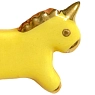 Брошь ручной работы «Единорог», жёлтая, фарфор, превью фото 2