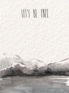 Открытка «Let's be free»