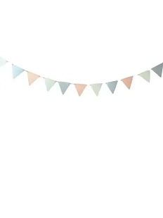 Бумажная гирлянда Это важно «Флажки», чёрная, картон, 240 г/м²