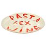 Тарелка ручной работы «Pasta Sex Wine», керамика, 23 см, превью фото 3