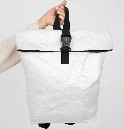 Рюкзак Ranzel Bags «Rolly White», тайвек, белый, фото 1.