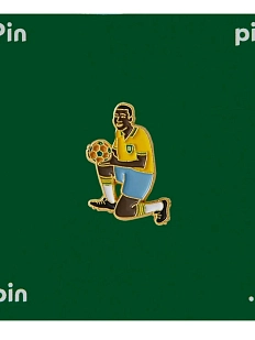 Металлический значок Heart of Moscow «Футболист. Бразилия» серия World XI