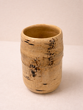 Стакан ручной работы Русы Косы «Берёза», бежевый, керамика, 350 мл
